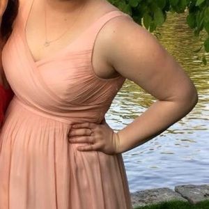 Floor-Length Pink Gown